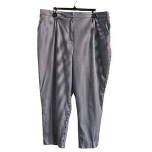 Lane Bryant Women's Navy Blue and White Stripes Spring Summer Plus Size 22